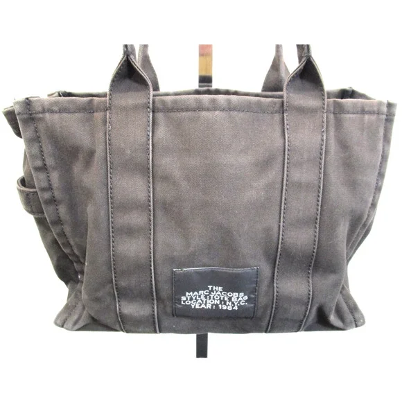 Marc Jacobs "THE TOTE BAG" Black Canvas Large 16" Purse - Picture 8 of 10